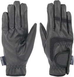 Produktbild von Harry's Horse Arctic Rider Reithandschuhe für Damen und Herren aus Kunstleder Schwarz Größe L Winterhandschuhe