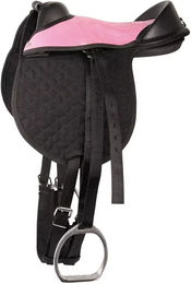 Harry's Horse Bambino Gamaschen für Pferde aus Nylon in Schwarz und Rosa – Bild 1 von 1