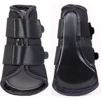 Produktbild von Harry's Horse BamBooBoot Gamaschen für Pferde aus Leder Schwarz Größe M