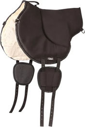 Harry's Horse Bareback Fleece-Springreitunterlage aus Kunstfell Schwarz Größe L – Bild 1 von 7