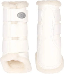 Produktbild von Harry's Horse Beinschutz Gamaschen Flextrainer für Pferde Weiß Größe S mit Plüschfutter