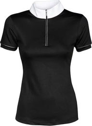Harry's Horse Blackpool Wettkampf-Poloshirt für Damen aus Baumwolle Schwarz Größe S – Bild 1 von 6