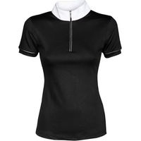Produktbild von Harry's Horse Blackpool Wettkampf-Poloshirt für Damen aus Baumwolle Schwarz Größe S