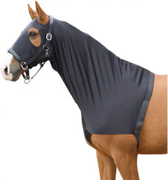 Produktbild von Harry's Horse Borstbeschermer Pferdeschulterschutz mit elastischer Halsabdeckung Lycra Schwarz Größe M