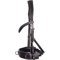 Produktbild von Harry's Horse Comfort Caveçon Zaumzeug aus Leder für Pferde Schwarz