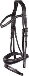 Produktbild von Harry's Horse Crystal Zügel ohne Gebiss aus Leder in Schwarz Full