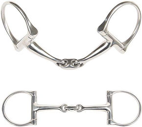 Harry's Horse D-Trense doppelt gebrochen 14mm Silber Größe M – Bild 1 von 1