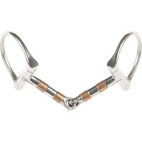 Produktbild von Harry's Horse D-Trense für Pferde mit Kupferrollen aus Edelstahl 13mm Größe 12.5