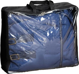Harry's Horse Deckentasche für Pferde aus 600D Polyester in Schwarz Blau Größe M – Bild 1 von 1