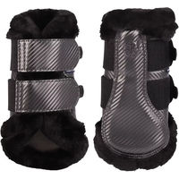 Produktbild von Harry's Horse Denici Caval Geschlossene Gamaschen für Pferde aus Polyester in Schwarz und Grau Größe M