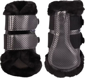 Produktbild von Harry's Horse Denici Caval Geschlossene Gamaschen für Pferde aus Polyester in Schwarz und Grau Größe XL