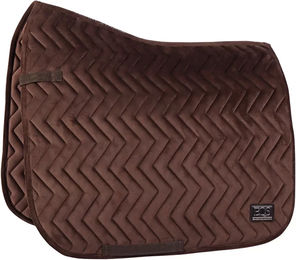 Produktbild von Harry's Horse Dressur Schabracke Sporty Melle aus Baumwolle Braun für Vollblut