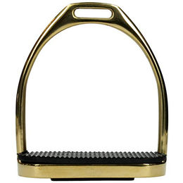 Produktbild von Harry's Horse Edelstahlsteigbügel gerade goldfarben Größe 12cm