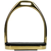Produktbild von Harry's Horse Edelstahlsteigbügel gerade goldfarben Größe 12cm