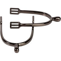 Produktbild von Harry's Horse Eisen-Sporen für Pferde mit Knopf aus Edelstahl in Silber und Grau