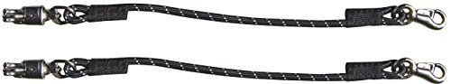 Harry's Horse Elastische Anbindestricke für Pferde Schwarz/Weiß 2 Stück - 2 x 55 cm – Bild 1 von 1