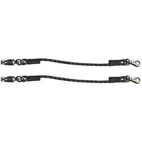 Produktbild von Harry's Horse Elastische Anbindestricke für Pferde Schwarz/Weiß 2 Stück - 2 x 55 cm