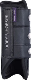 Harry's Horse Eventing Front Gamaschen für Pferde Schwarz Größe S aus Kunstleder – Bild 1 von 3