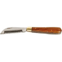 Produktbild von Harry's Horse Faltbarer Haarschneiderkamm aus Holz in Braun und Silber