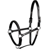 Produktbild von Harry's Horse Finesse Lederhalfter Crystal Schwarz für Vollblut
