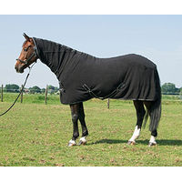 Produktbild von Harry's Horse Fleece Decke Deluxe mit Hals für Pferde Schwarz 145cm