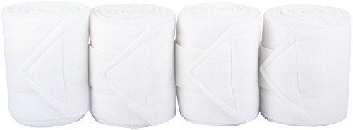 Produktbild von Harry's Horse Fleece Gamaschen Weiß 4 Stück 3m - 4 x 3 m