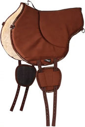 Produktbild von Harry's Horse Fleece-Springreitunterlage Bareback Braun Größe L