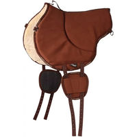 Produktbild von Harry's Horse Fleece-Springreitunterlage Bareback Braun Größe L