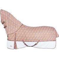 Produktbild von Harry's Horse Fliegendecke für Pferde mit Halsabdeckung Mesh-Pro Camo in Grau