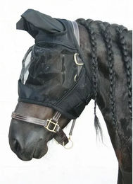 Harry's Horse Fliegenmaske Flyshield für Pferde in Schwarz Größe XL – Bild 1 von 3
