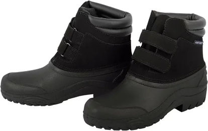 Harry's Horse Flock Stall- und Trekkingschuhe Unisex Schwarz Waterproof mit synthetischem Schaffell – Bild 1 von 1