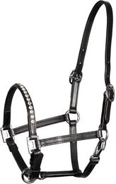 Harry's Horse Fohlenhalfter aus Leder mit Kristall in Schwarz – Bild 1 von 2