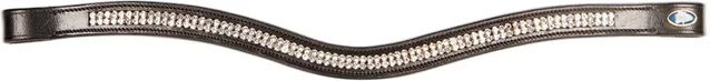 Harry's Horse Frontriem Crystal Wave Leder Silber Größe M – Bild 1 von 2