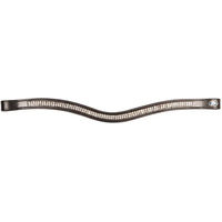 Produktbild von Harry's Horse Frontriem Crystal Wave Leder Silber Größe M