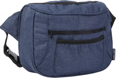 Produktbild von Harry's Horse Futterbeutel Bauchtasche für Pferde Blau aus Polyester 26x9x18cm