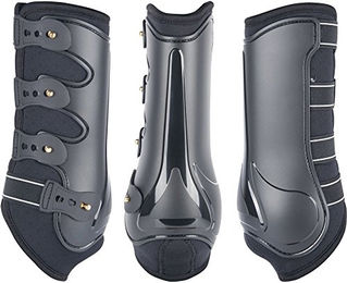 Harry's Horse Gamaschen Grand Prix voor für Pferde aus Neopren Schwarz Größe L - 1 Stk. – Bild 1 von 4
