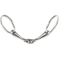Produktbild von Harry's Horse Gebiss 2 Ringe für doppelt gebrochenes Pferd aus Edelstahl 16 mm Silber