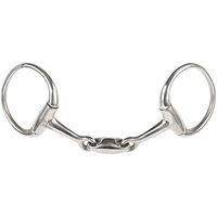 Produktbild von Harry's Horse Gebiss für Pferde doppelt gebrochen O-Ring aus Edelstahl in Olivgrün Größe M