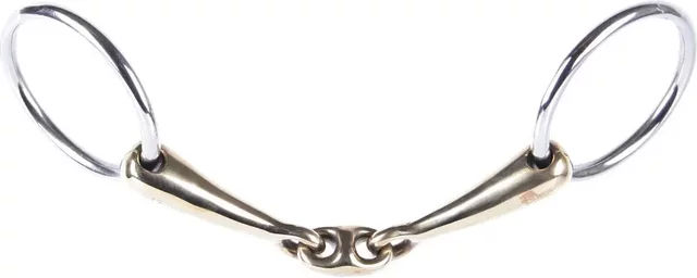 Produktbild von Harry's Horse Gebiss für Pferde mit 2 doppelt gebrochenen Ringen aus Metall
