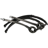 Produktbild von Harry's Horse Gebiss für Pferde mit runden Ringen in Schwarz aus Kunstleder Größe L