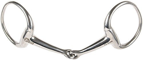 Produktbild von Harry's Horse Gebiss Olive einfach gebrochen aus Edelstahl 13 mm Silber