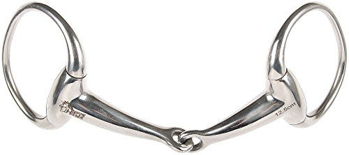 Produktbild von Harry's Horse Gebiss Olive einfach gebrochen aus Edelstahl 18 mm Silber