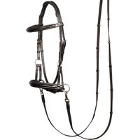Produktbild von Harry's Horse Gebissloser Zaum Sidepull aus Leder Schwarz für Vollblut