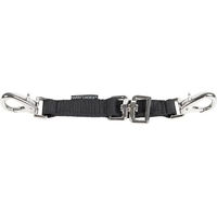 Produktbild von Harry's Horse Gebissriemen aus Nylon in Schwarz und Silber für Pferde