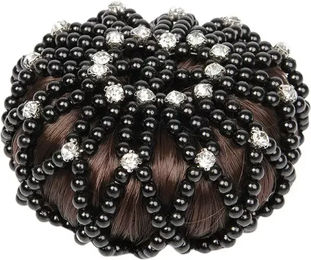 Produktbild von Harry's Horse Haarnetz mit Perlen und Kristallen für Damen in Schwarz