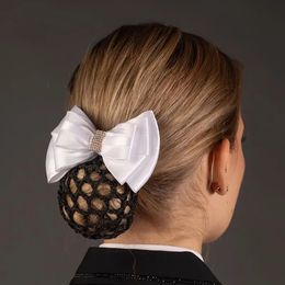 Produktbild von Harry's Horse Haarnetz Square für Frauen in Weiß und Schwarz