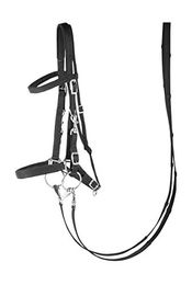 Produktbild von Harry's Horse Halfter für Pferde aus Nylon in Schwarz Größe M