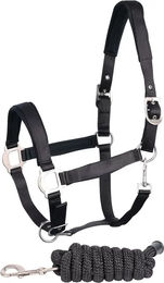 Harry's Horse Halfter Set für Pferde aus Satin in Schwarz – Bild 1 von 1