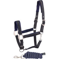 Produktbild von Harry's Horse Halfter und Führstrick Set aus Satin für Pferde in Blau