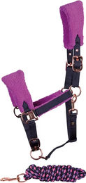 Produktbild von Harry's Horse Halfter und Longiergurt Set für Ponys aus Polyester in Lila